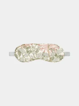 Soft Sage Honeysuckle Linen Sleep Mask