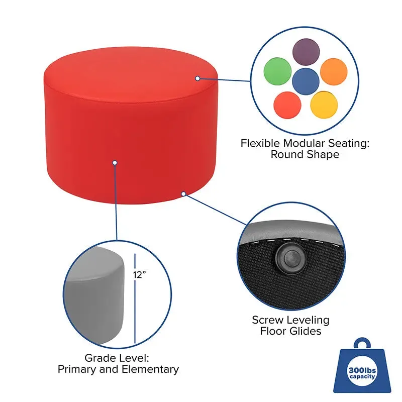 Soft Seating Flexible Circle for Classrooms and Daycares - 12" Seat Height