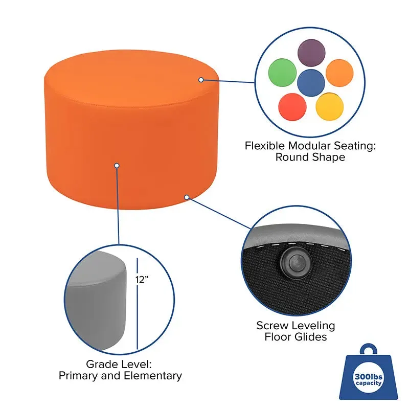 Soft Seating Flexible Circle for Classrooms and Daycares - 12" Seat Height