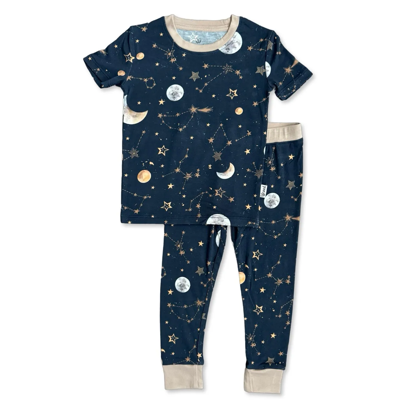 Starry Night Mini Ribbed Two Piece Jammie Set (18-24 mth- 5T)