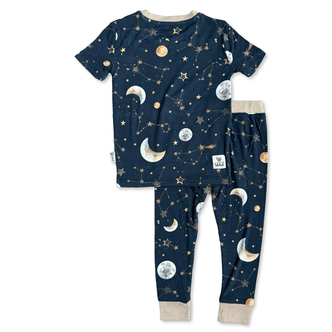 Starry Night Mini Ribbed Two Piece Jammie Set (18-24 mth- 5T)