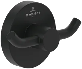 Villeroy & Boch Elements Tender Double Robe Hook Matt Black