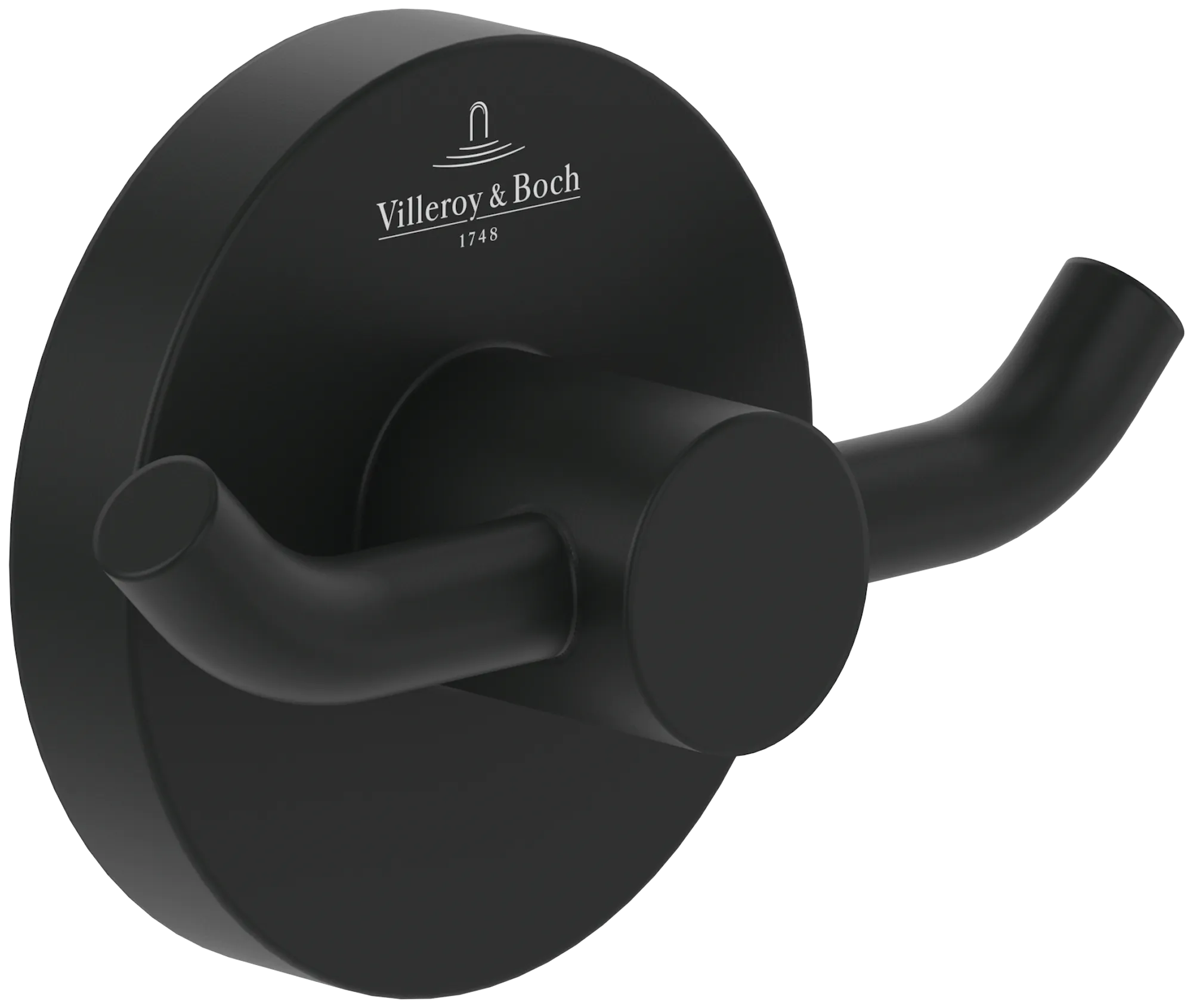 Villeroy & Boch Elements Tender Double Robe Hook Matt Black