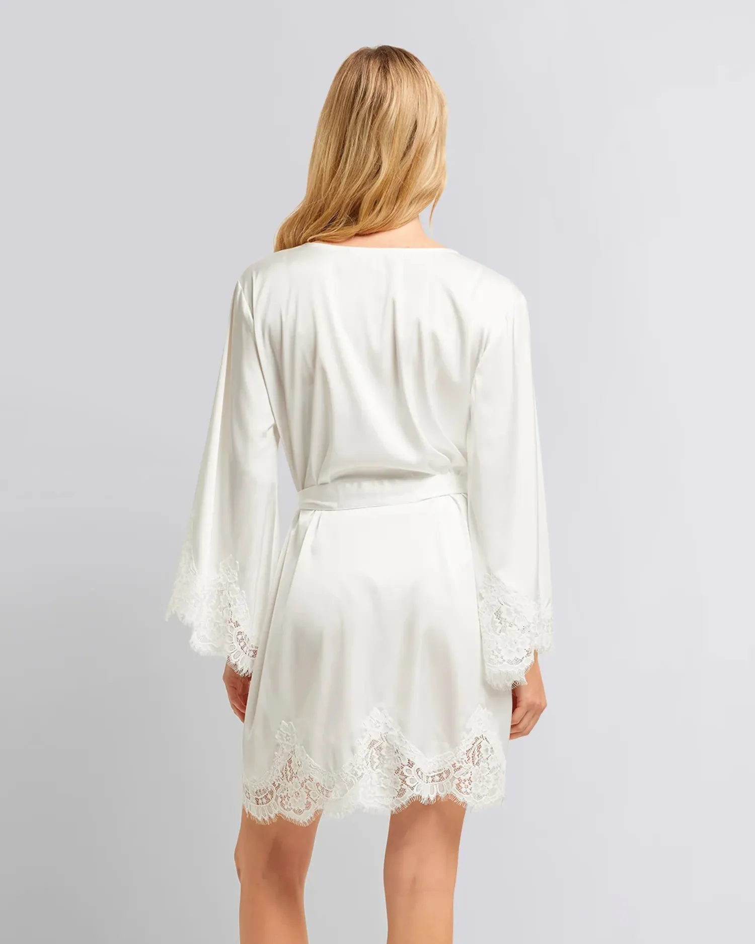 White Sian Lace Robe