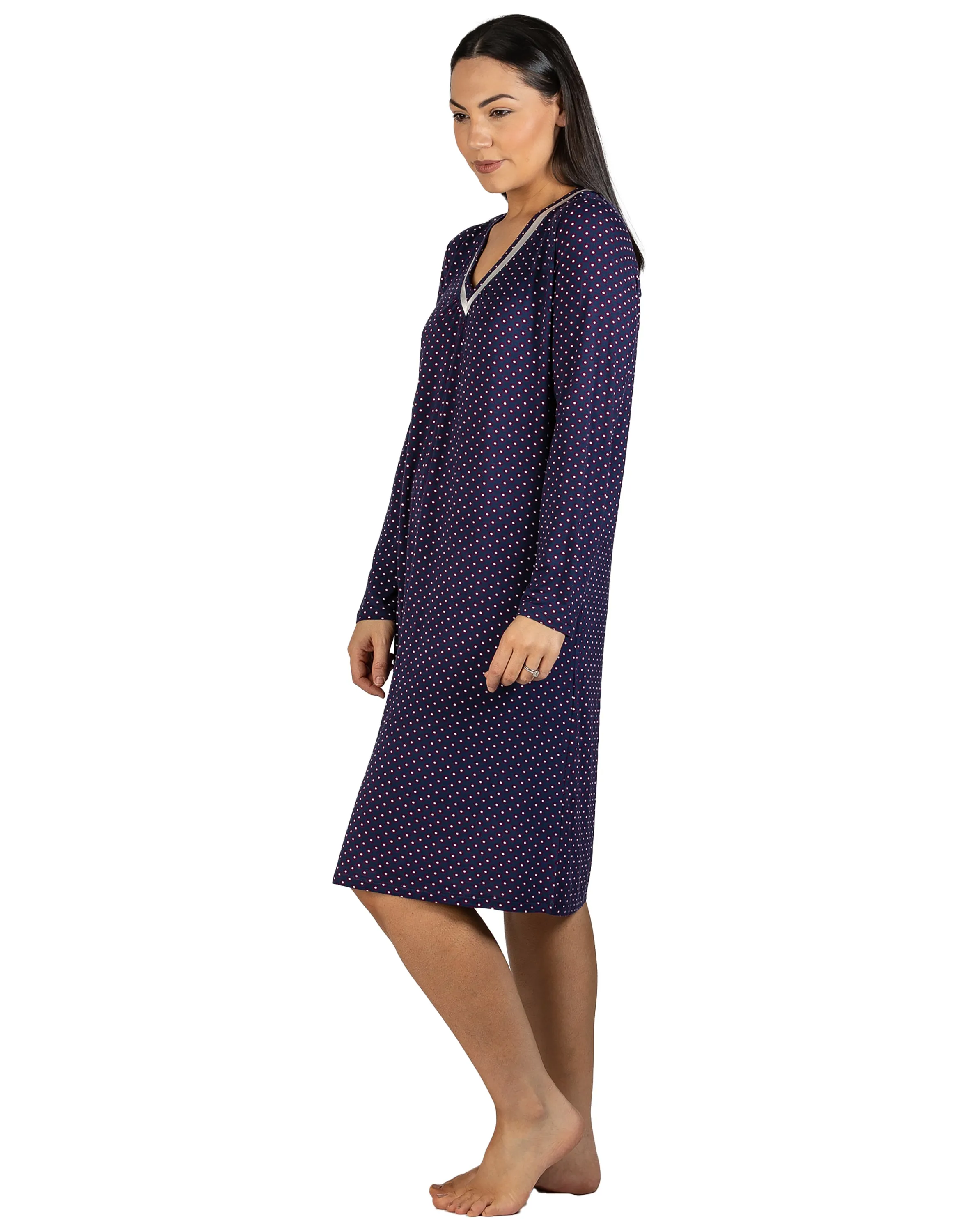 Winter Daisy Sleepdress Navy