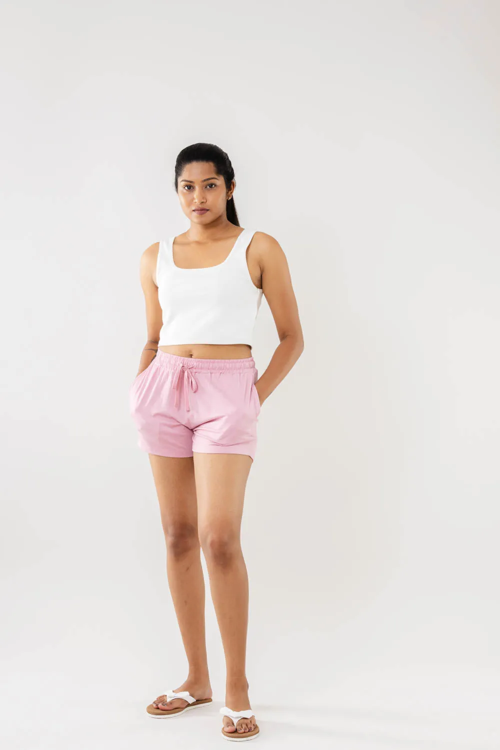 Women Lt.Pink Shorts