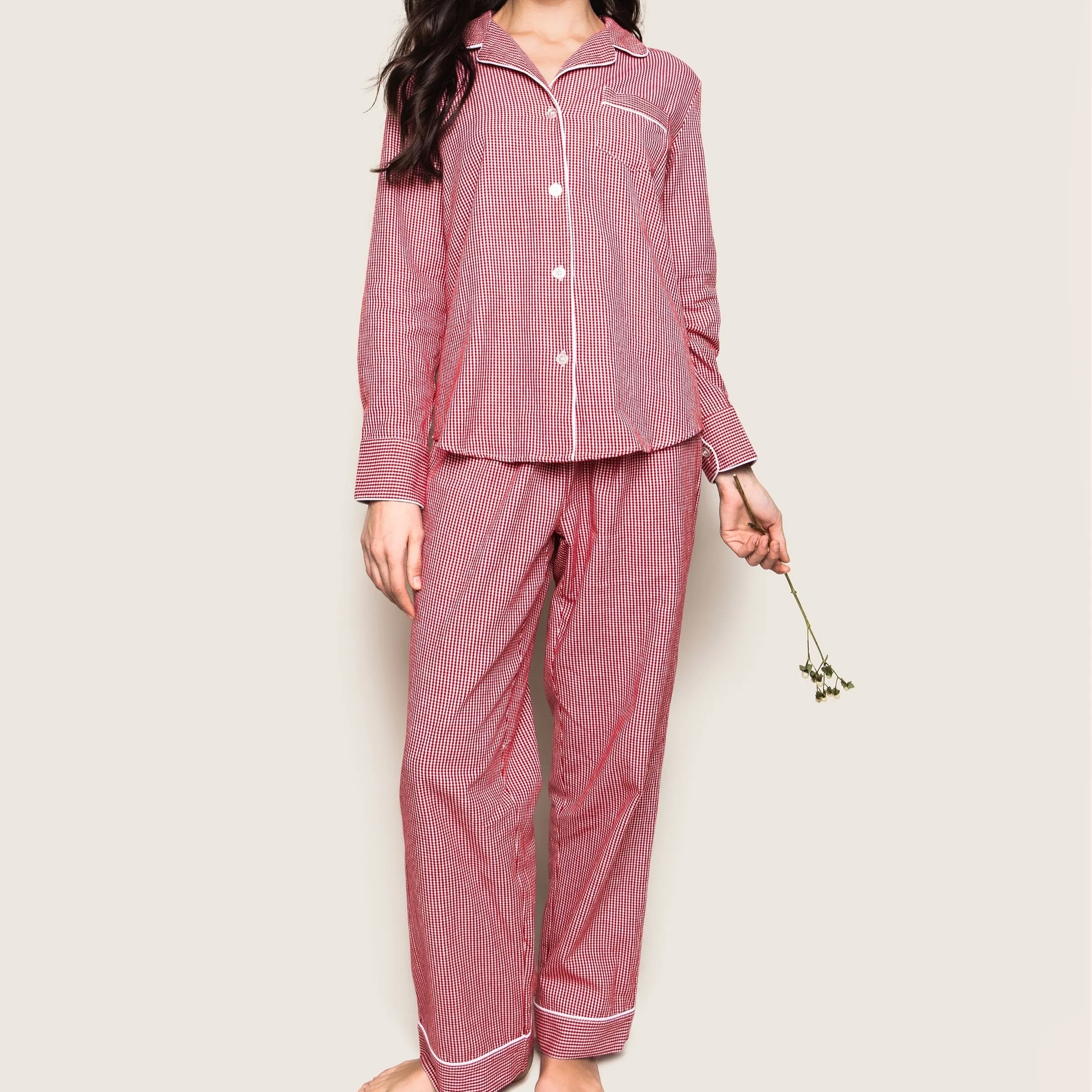 Women's Flannel Long PJ Set