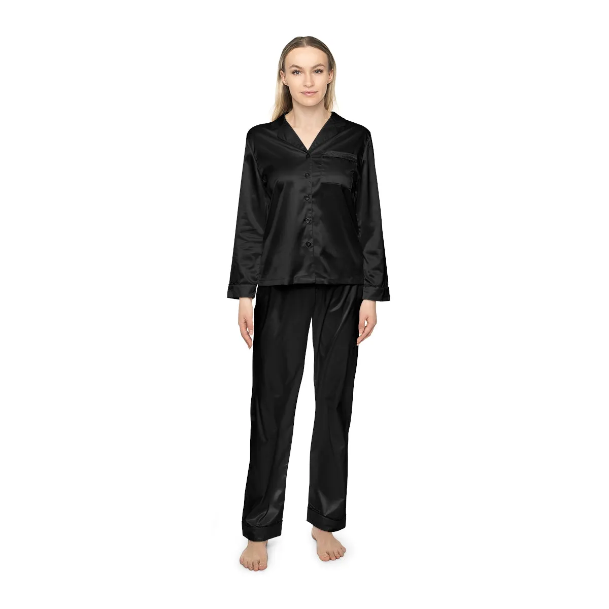 Women's Satin Pajamas (AOP)