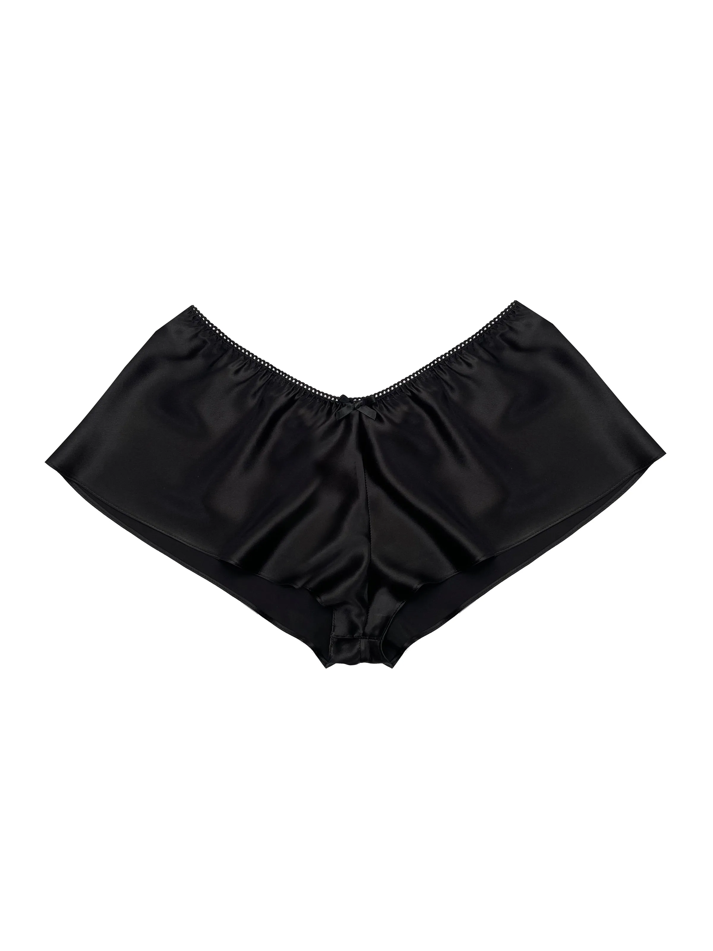 Zoe Black Silk French Knicker